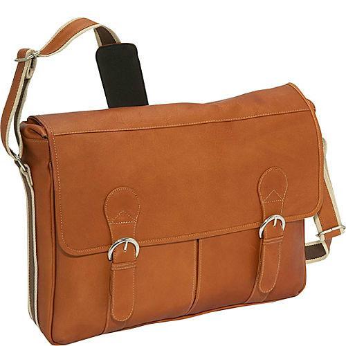 Piel Leather Classic Expandable Messenger Bag