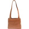 Piel Leather Double Compartment Shoulder Bag