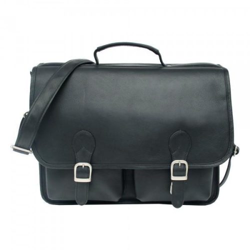 Piel Leather Executive Two Pocket Portfolio