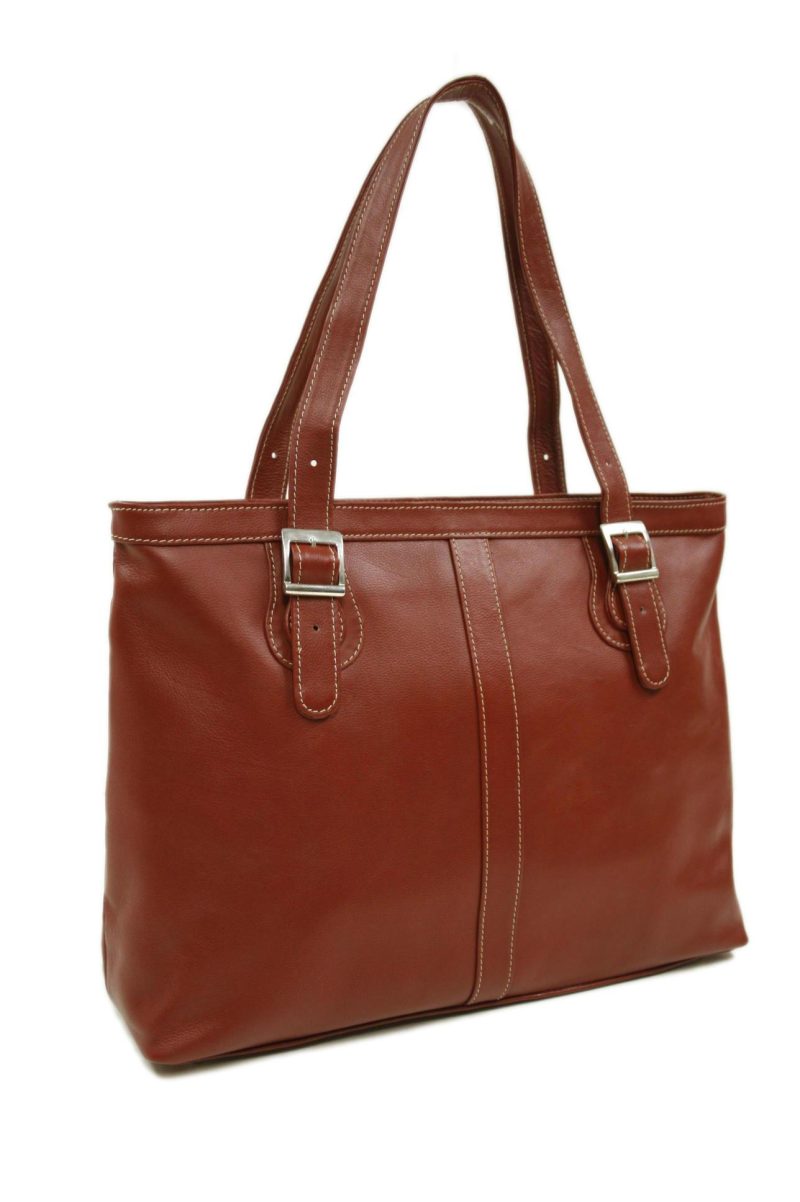 Piel Leather Ladies Laptop Tote