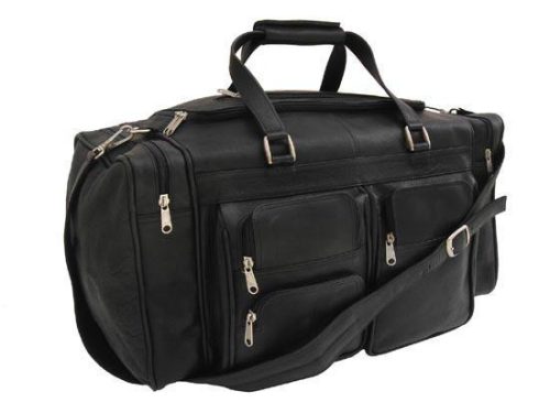 Piel Leather Medium Duffel With Pockets