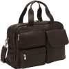 Piel Leather Multi-Pocket Carry-On Duffel