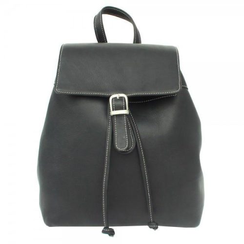 Piel Leather Top Flap Drawstring Backpack