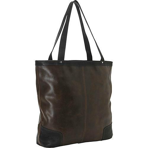 Piel Leather Vintage Vertical Tote