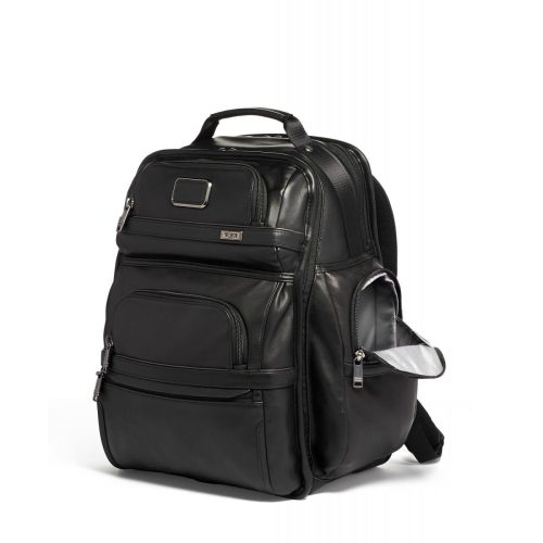 TUMI Alpha 3 Leather Brief Pack 4