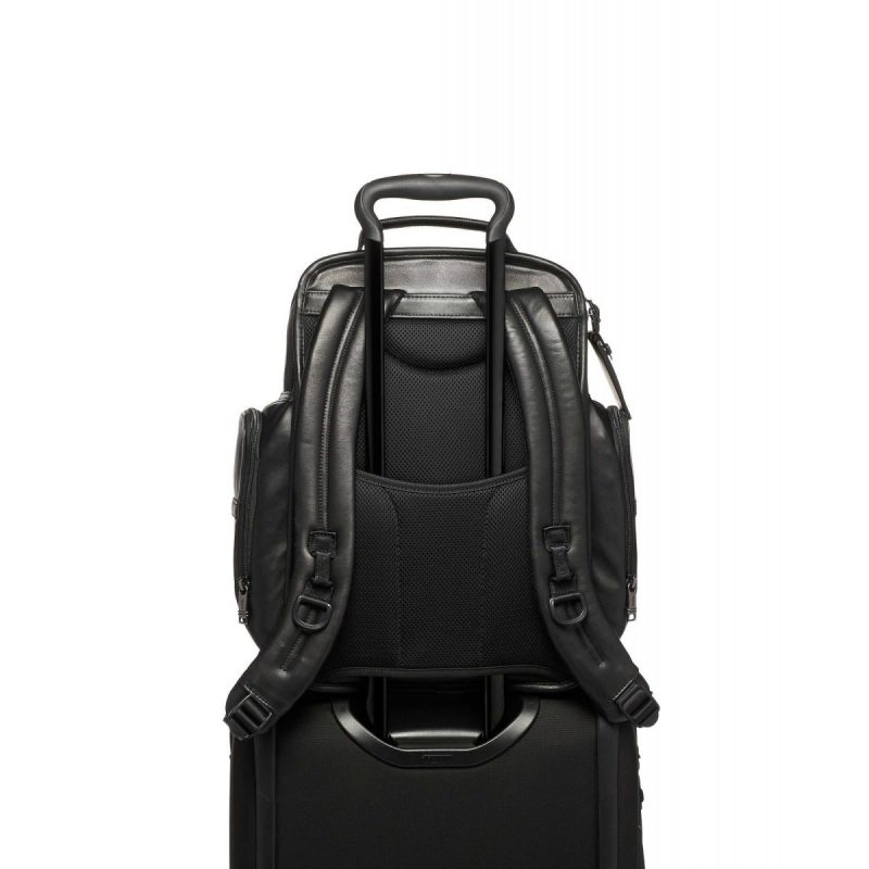 TUMI Alpha 3 Leather Brief Pack 5