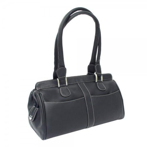 piel leather double handle handbag 6