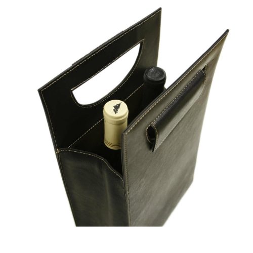 piel leather double wine carrier 2