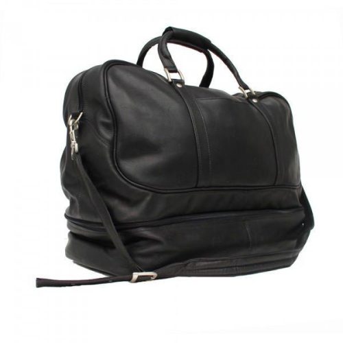 piel leather false bottom sports bag 7