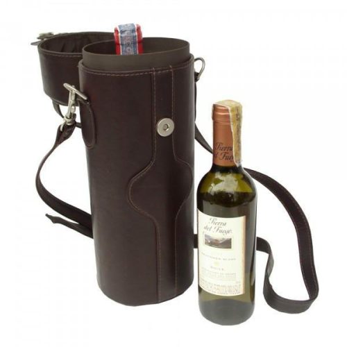 piel leather single deluxe wine carrier 4