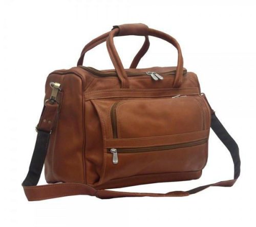 piel leather small computer carry all bag 3