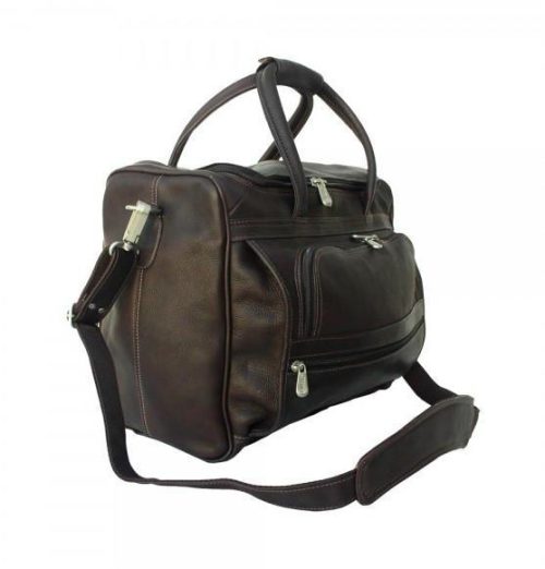 piel leather small computer carry all bag 5