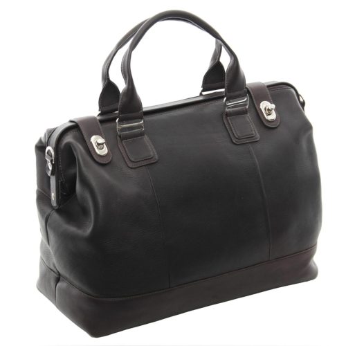 piel leather top frame carry on 3