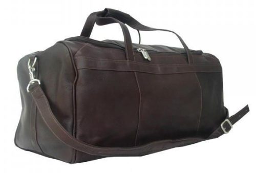 piel leather travelers select medium duffel bag 8